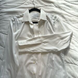 Charles Tyrwhitt. Extra slim fit. Non iron. White diamond texture